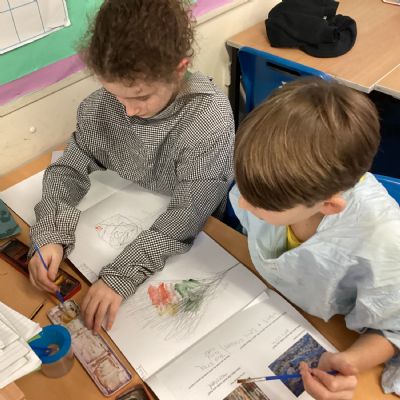 Art - Watercolour Abstract Trees