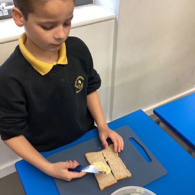 Making Jam Sandwiches